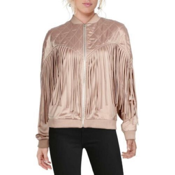 endless rose Pink Fringe Jacket - Picture 1 of 5